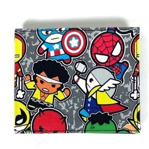 Bi-Fold Wallet Marvel Comics Avengers Character Leather Wallet